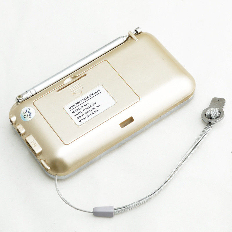 3.7V 600mAh Portable Radio Player , Battery Powered Radio With Headphone Jack