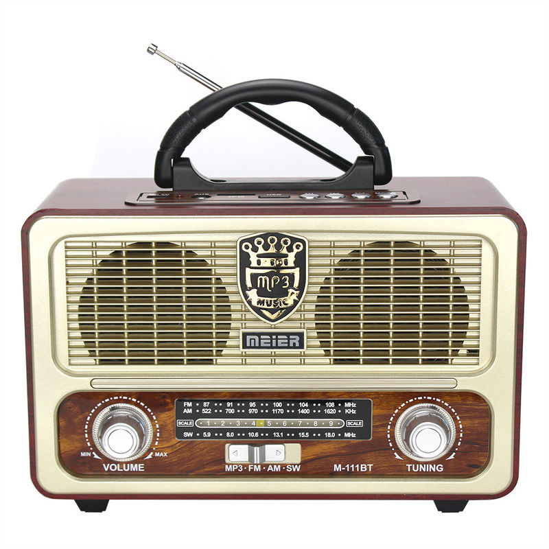 Remote Control Portable Bluetooth Radio With 1200mhA Lithium Battery
