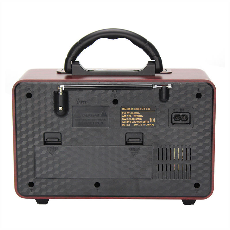 1200mhA Lithium Battery Powered Portable Radio With Bluetooth Remote Control