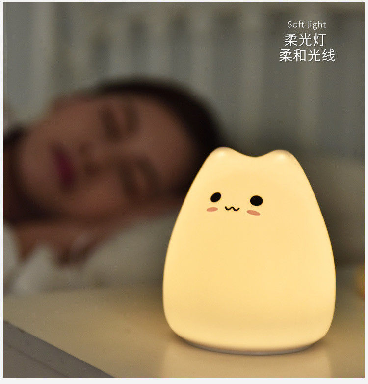 Portable Touch Silicone Night Light Dimmable For Home Decoration
