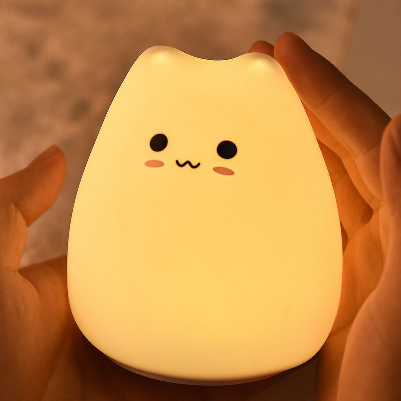 Touch Switch Silicone Night Light , Silicone LED Lamp CE Rohs Certified