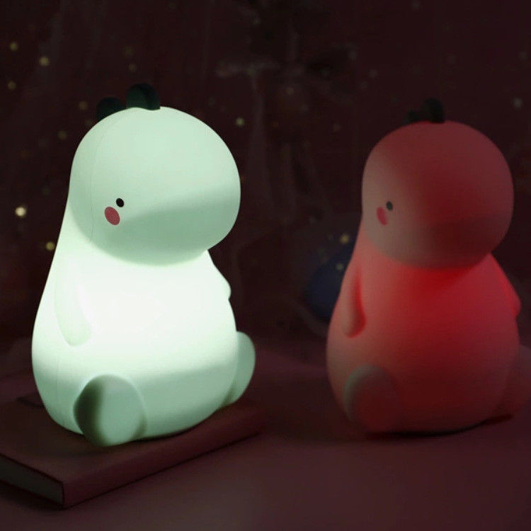 Dimmable Animal Silicone Night Light Colorful With Touch Switch