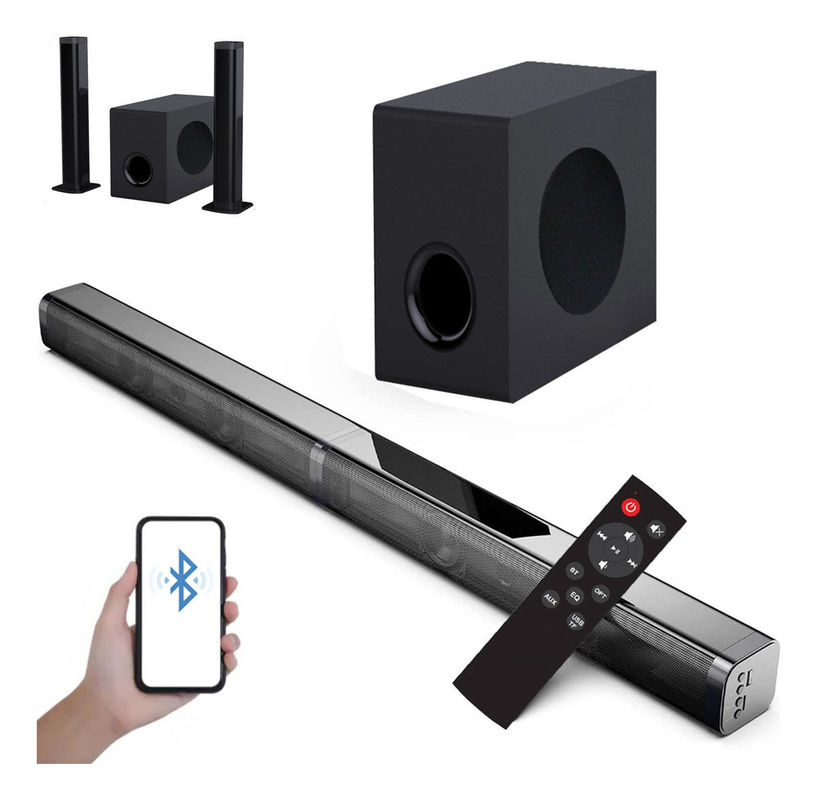 Bluetooth Wireless Soundbar	Gray Wood Bluetooth Soundbar With 230W Outputs