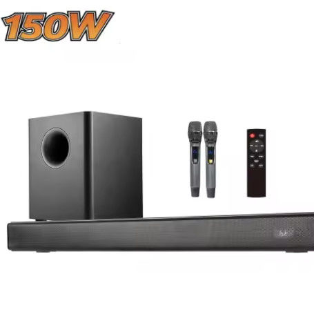 Full-Range Audio Crossover Wireless Bluetooth Soundbar Speaker Set for Crystal Clear Sound