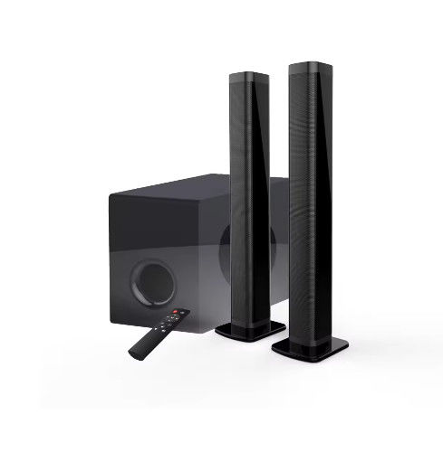 Wireless Bluetooth V5.0 Plastic Soundbar with 100W PMPO and TWO-WAY Audio Crossover