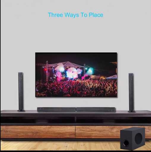 Wireless Bluetooth V5.0 Plastic Soundbar with 100W PMPO and TWO-WAY Audio Crossover