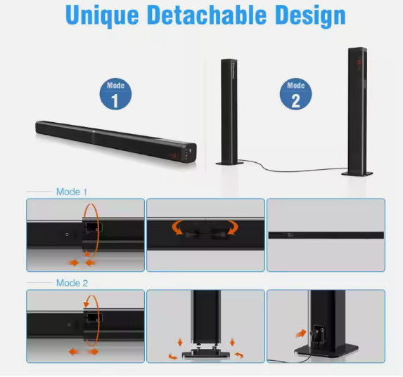 100W PMPO Immersive Sound Wireless Bluetooth Soundbar with Seamless Connectivity