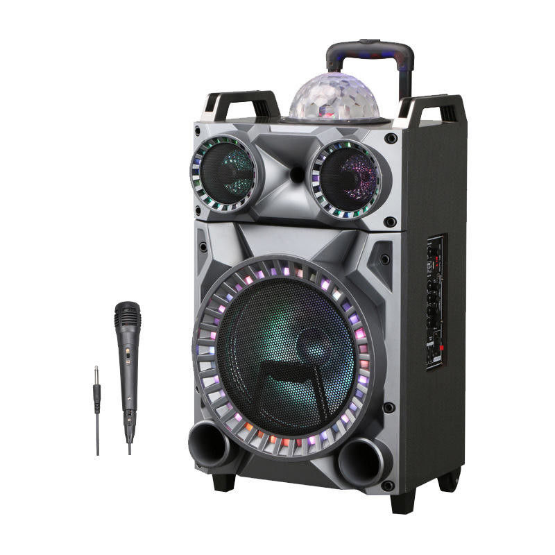 Crystal Sound 20W Trolley Speaker Dual Power Options Sound Frequency Range 50Hz-18kHz