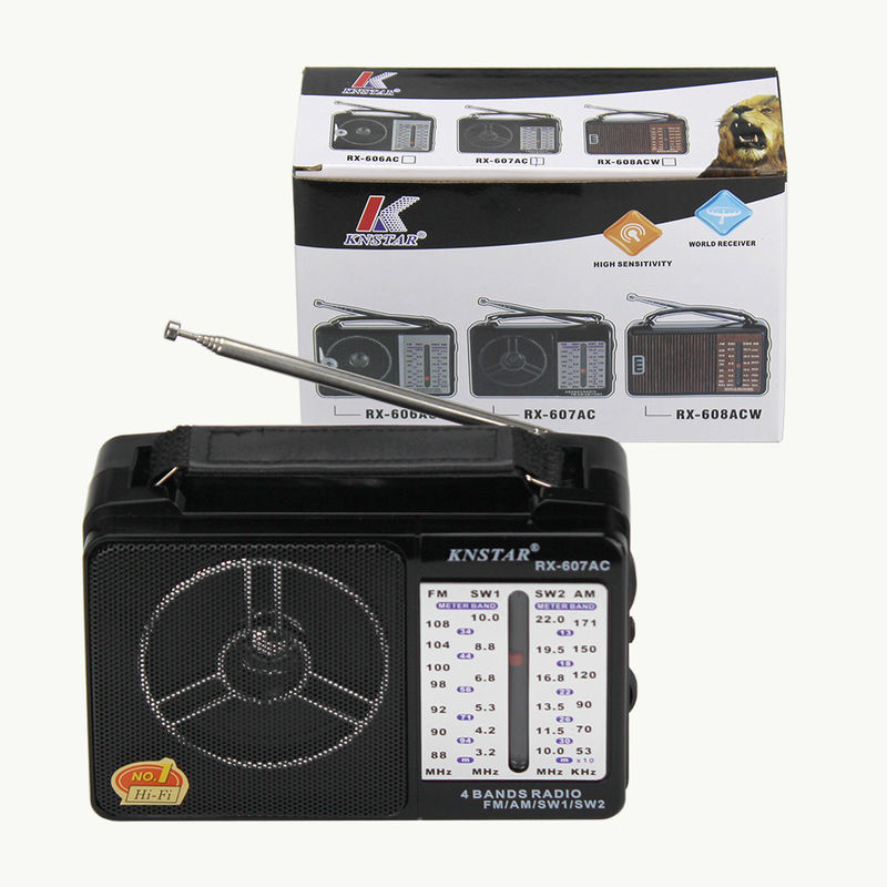 Portable AM/FM Radio with Built In Speaker for Outdoor Use