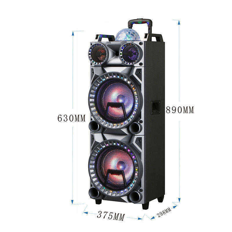 Black 3 Inch Portable Bluetooth Speaker with Optical Input 1 Loudspeaker