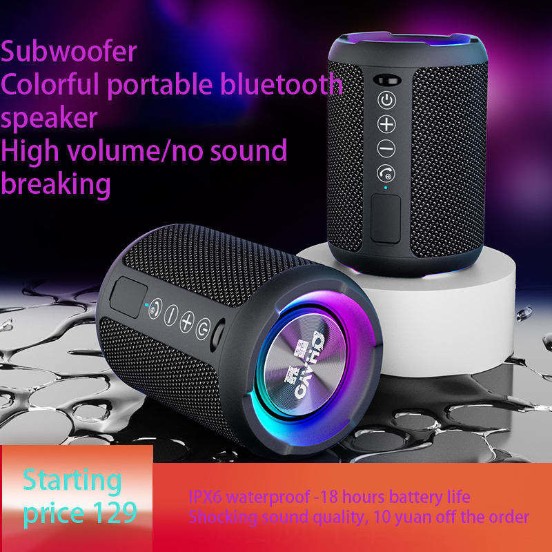 Portable Speaker with 3" Full-Range Size Woofer and Plastic Cabinet Enjoy Music Anywhere