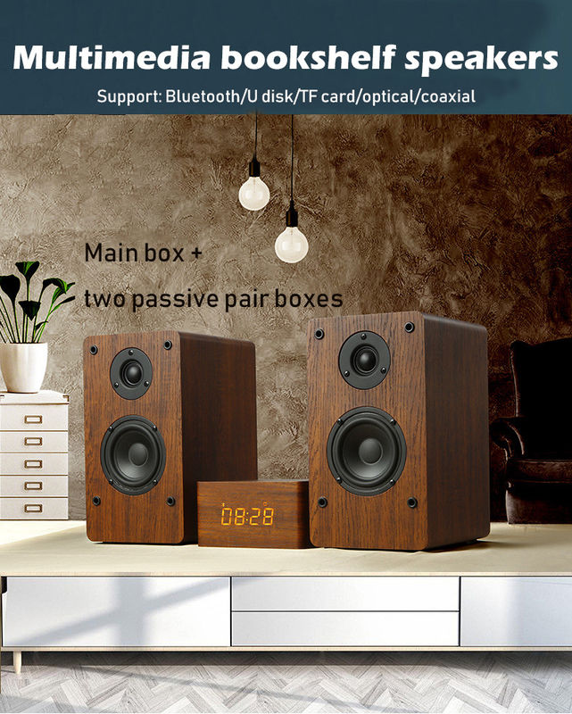 Rhythm Rechargeable Bookshelf Speakers with USB Connection and Music Function