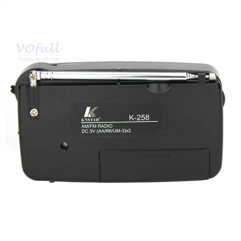 AUX Input FM Radio With AM/FM Black/Grey Colour USB Port And TF Card