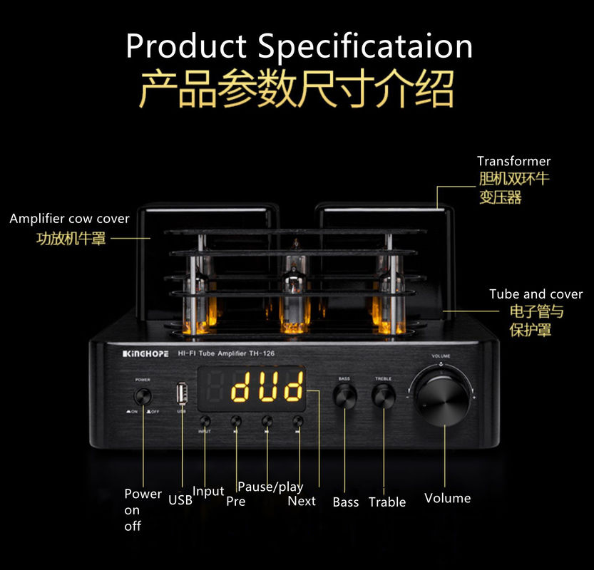 40W Modern Bluetooth Bookshelf Speakers with Crystal Clear Sound Frequency Response 45-20khz