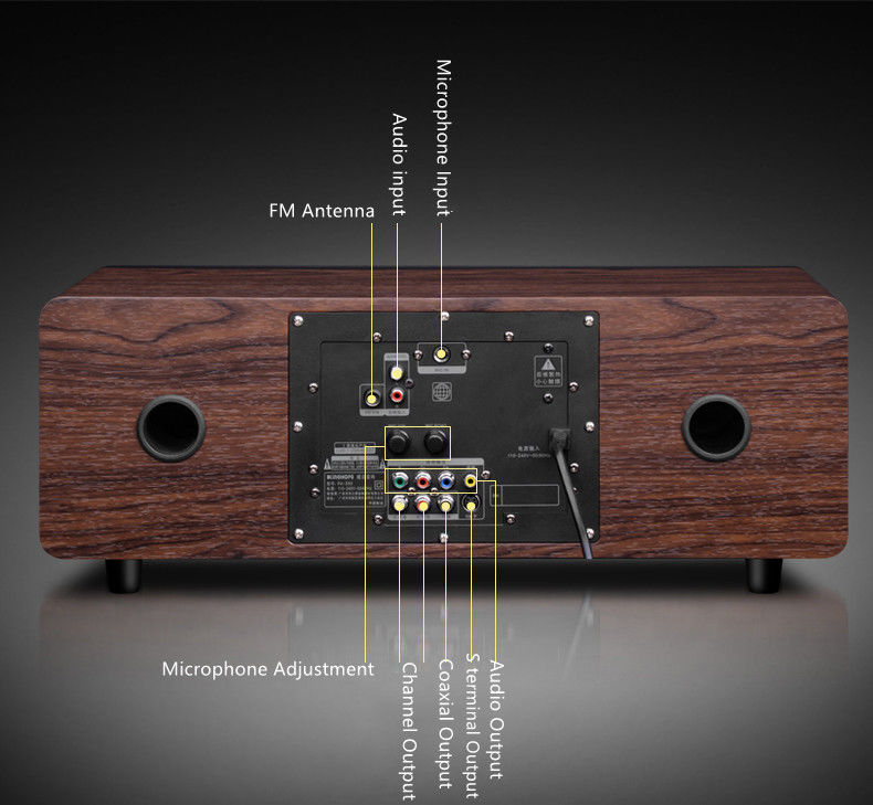 Compact 2-Channel Bookshelf Speaker with MP3 CD DVD Player and Remote