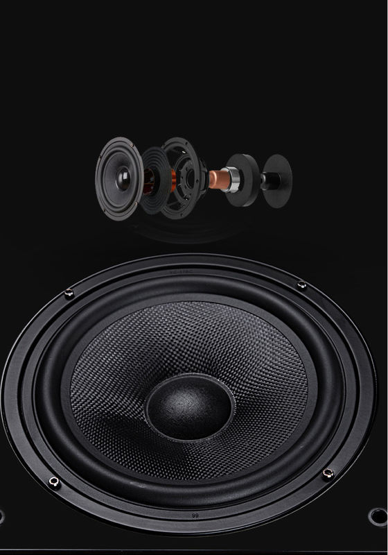 120W Bookshelf Speakers with 3-Way Loudspeakers Modern Style and Color Gift Box