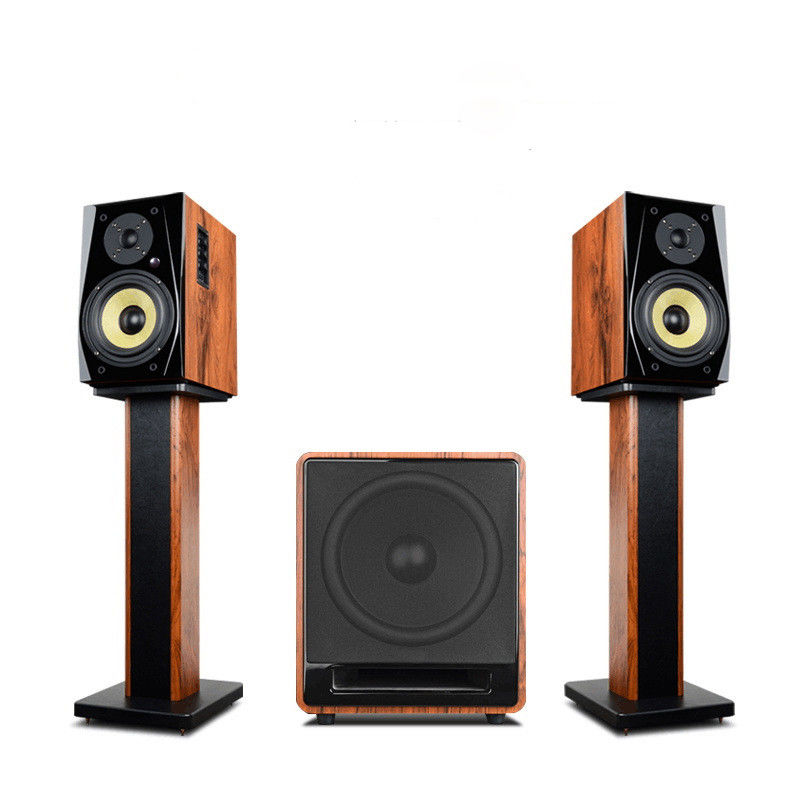 2-Way Cabinet Design Bookshelf Speaker with 40W Active Power and USB Connectivity