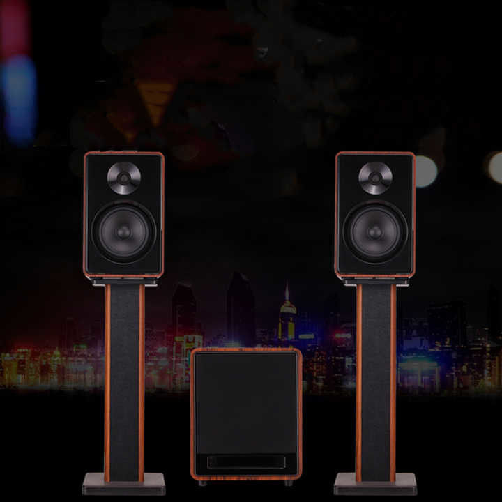 40W Density 2-Loudspeaker Bookshelf Speaker for Aux/Usb Input