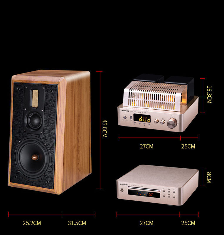 40W Output Power 3-Way Bluetooth Speakers with Modern Style and Density Sheet Crossover