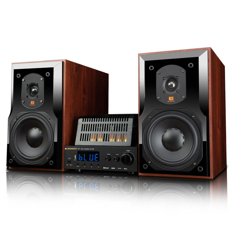 10-120Watts Modern Bluetooth Bookshelf Speakers with 45-20khz Frequency Response