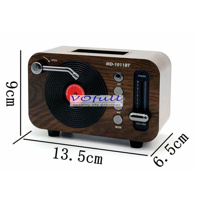 3 Band FM/MW/SW Radio with USB/TF Slot Built in Speaker Rechargeable Battery