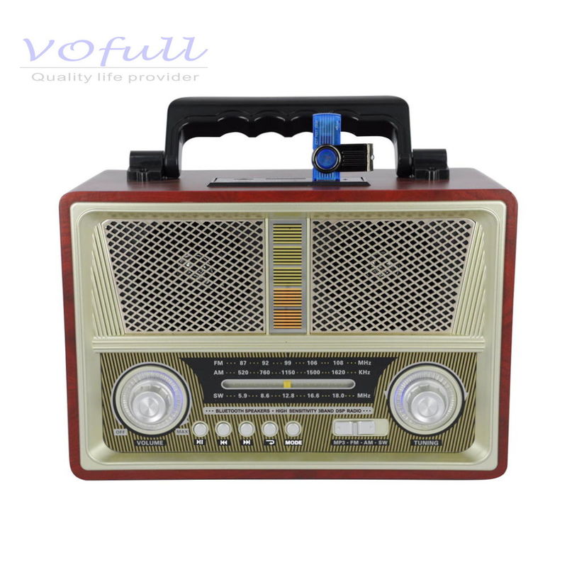 Rechargeable Battery Pack FM Radio for FM/MW/SW 3 Band Power Supply