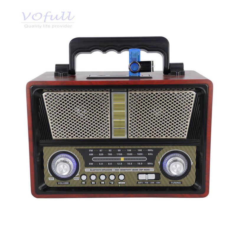Rechargeable Battery Pack FM Radio for FM/MW/SW 3 Band Power Supply