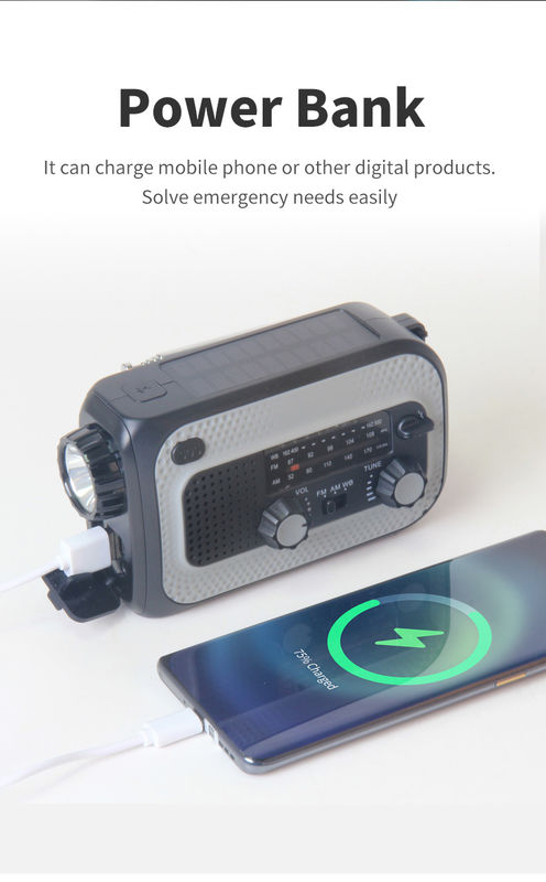 Emergency Radio with Solar-powered radio and NOAA Weather Alerts