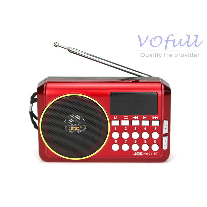 FM/MW/SW 3 Band Portable Radio Player with Power Supply of Rechargeable Battery Pack
