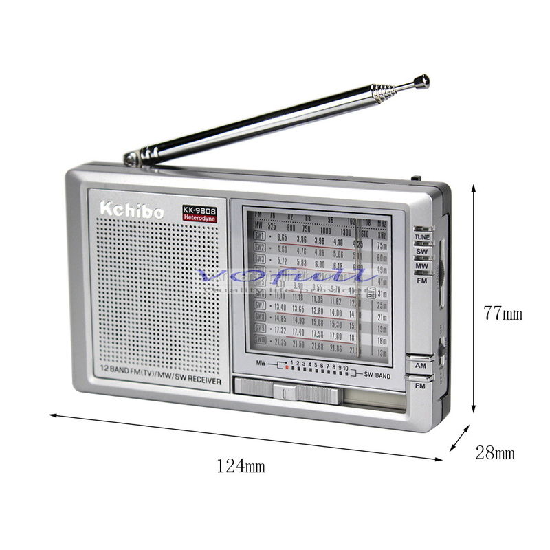 Portable Rechargeable Battery Pack FM Radio With Best Reception For AM / FM Power Supply