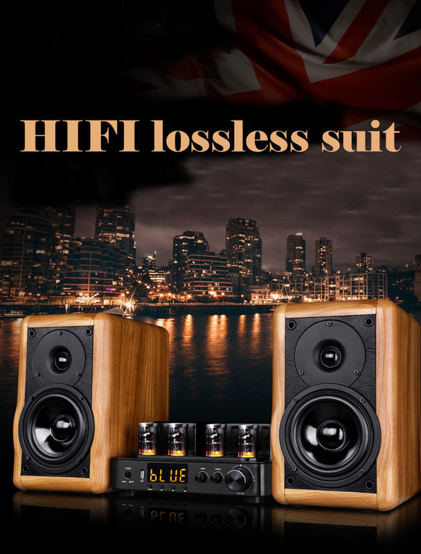 Wood Cabinet Bookshelf Speaker with Tube Amplifier and 1inch Tweeter within Your Budget