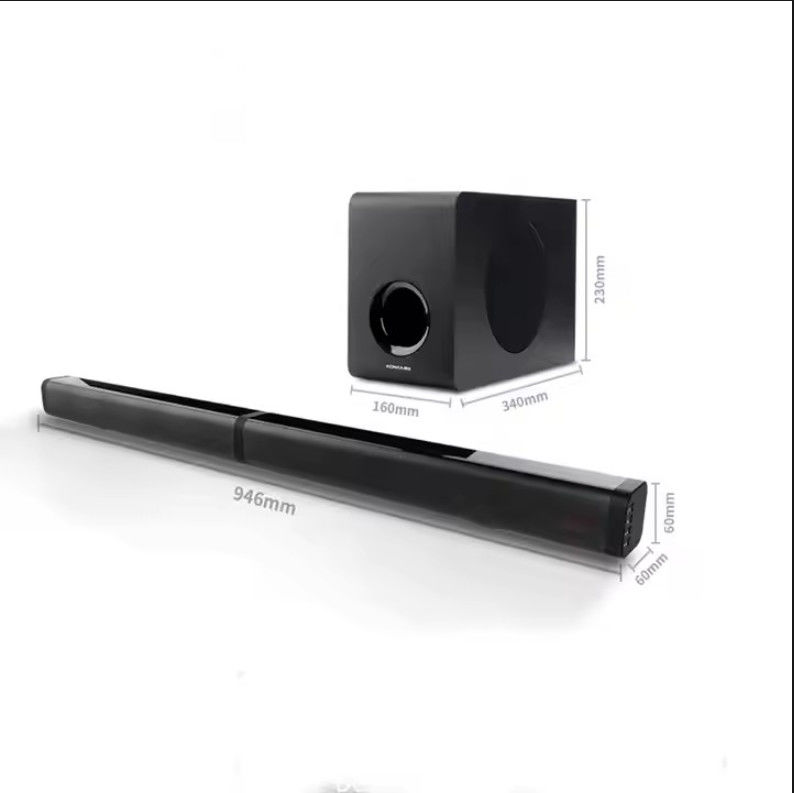 Bluetooth Wireless Soundbar with 100W Output Power And Audio Input BT/ USB/ Hdmi-arc3.5MM/ OPTICAL