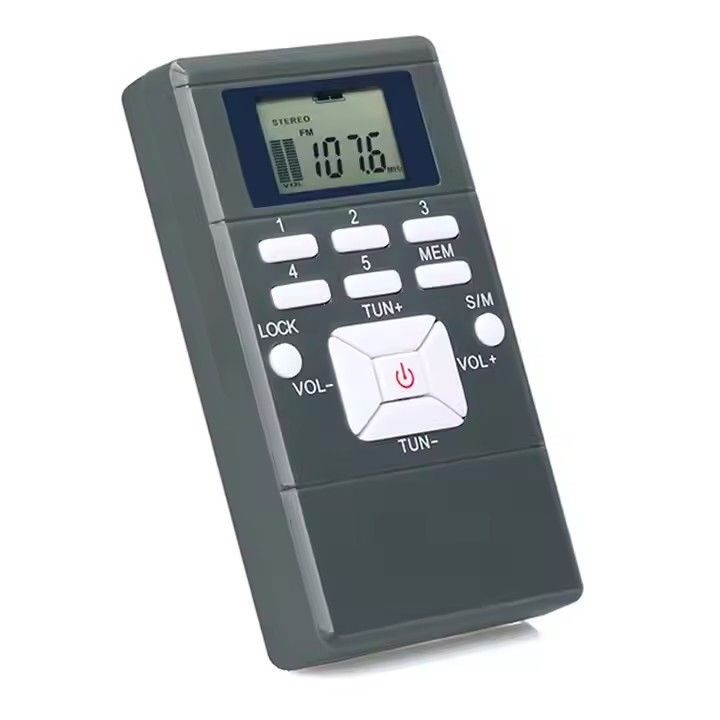On-the-Go Listening Portable Radio Player with Built-In Speaker USB/TF Slot and Rechargeable Battery Pack