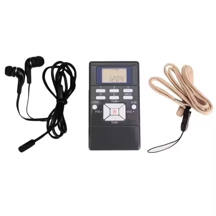 On-the-Go Listening Portable Radio Player with Built-In Speaker USB/TF Slot and Rechargeable Battery Pack