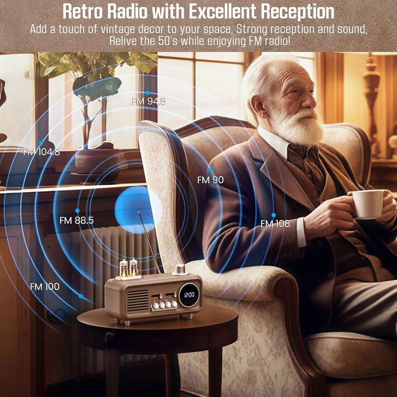 AM / FM Portable Radio Player with USB/TF Slot and FM/MW/SW 3 Band
