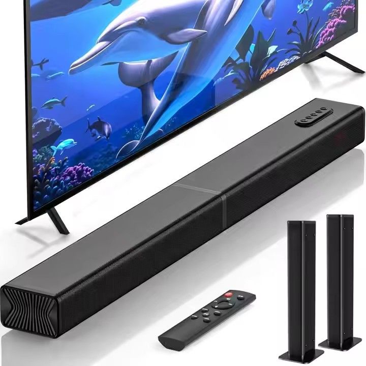 ABS 60W Output Power Wireless Bluetooth Soundbar with 4 Speakers and BT/ USB/ Hdmi-arc3.5MM/ OPTICAL Audio Input