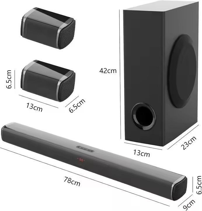 2.0 Channels Wireless Bluetooth Soundbar ABS Material for Exceptional Audio Performance