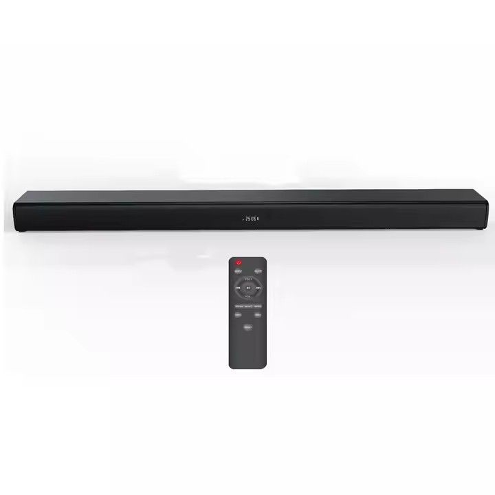 Experience Crystal Clear Audio with Wireless Bluetooth Soundbar 2.0 Channels 60W Output Power 4 Speakers