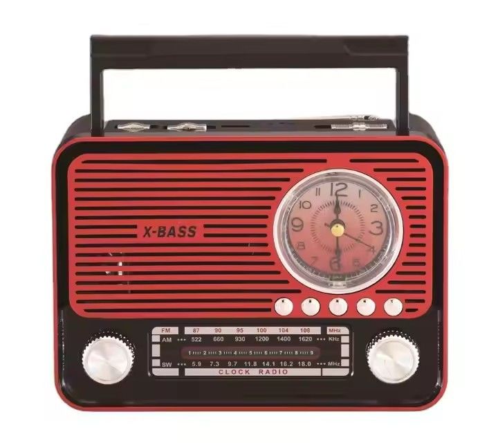 USB/TF Slot FM Radio Powered by Rechargeable Battery Pack for On-the-Go Listening and Sound