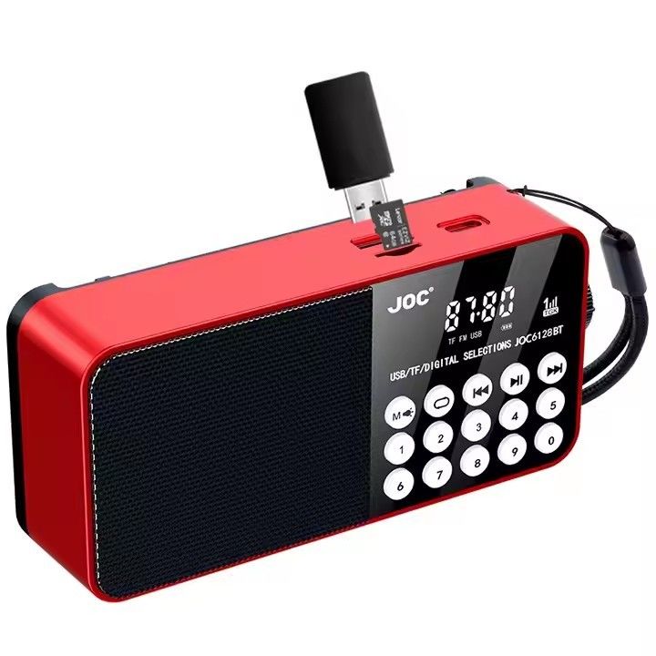Wooden Portable Radio Player FM/MW/SW 3 Band USB/TF Slot for Coffee Lovers and Music Enthusiasts