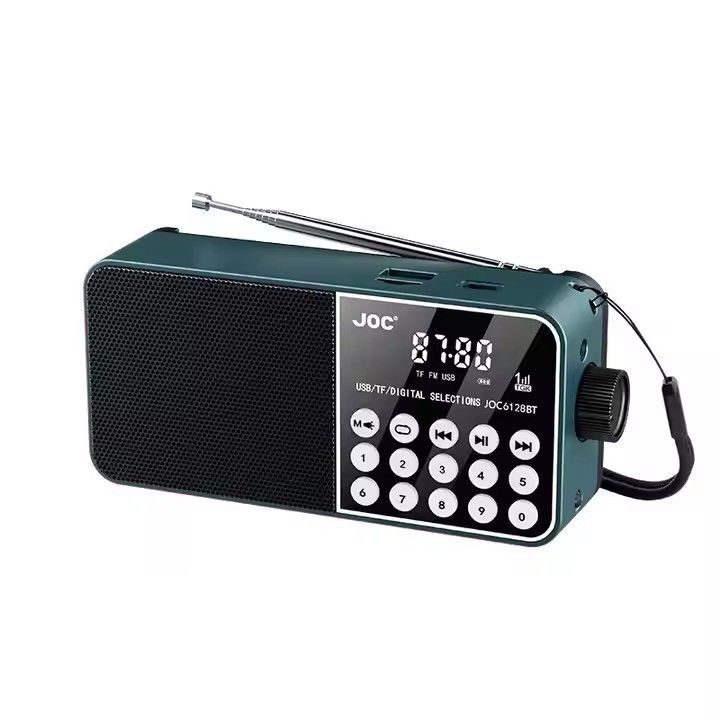 Wooden Portable Radio Player FM/MW/SW 3 Band USB/TF Slot for Coffee Lovers and Music Enthusiasts