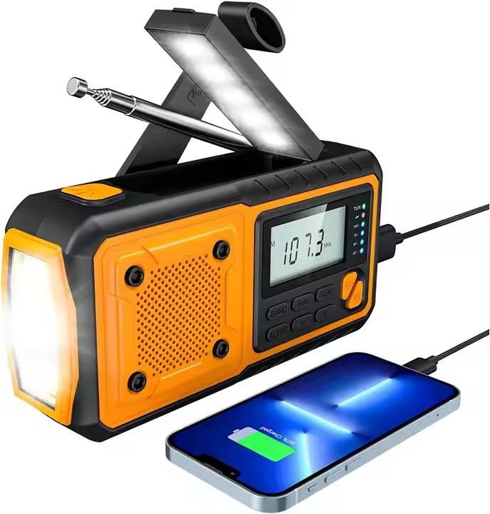 Long Battery Life Emergency Radio Durable Plastic Design for Essential Emergency Communication